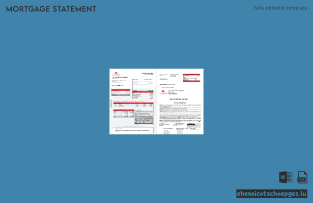Vietnam Techcombank Hypothekenabrechnung im Word- und PDF-Format 1-2 Beispielvorschau